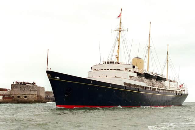 Royal Yacht Britannia as she visits Portsmouth. Photo: PA Wire