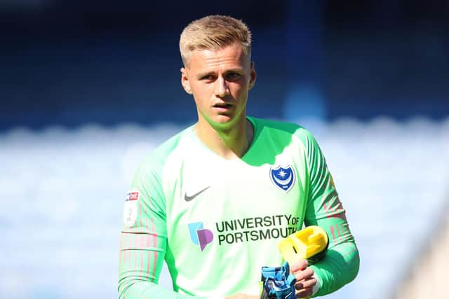 Pompey keeper Alex Bass