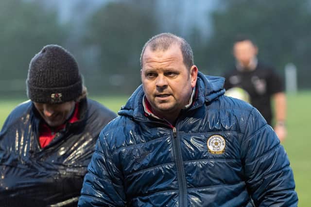 Horndean manager Michael Birmingham will see his side go up against Infinity in the Russell Cotes Cup. Picture: Vernon Nash (190119-059)