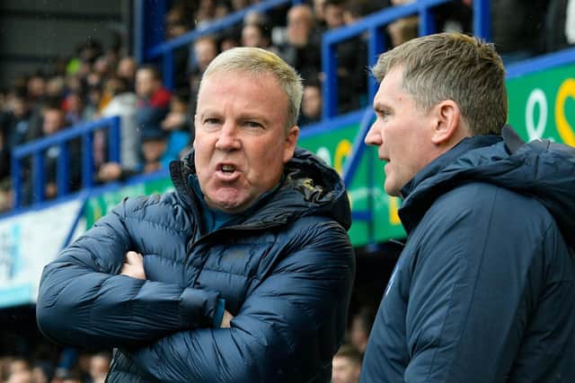 Portsmouth manager Kenny Jackett in the dugout