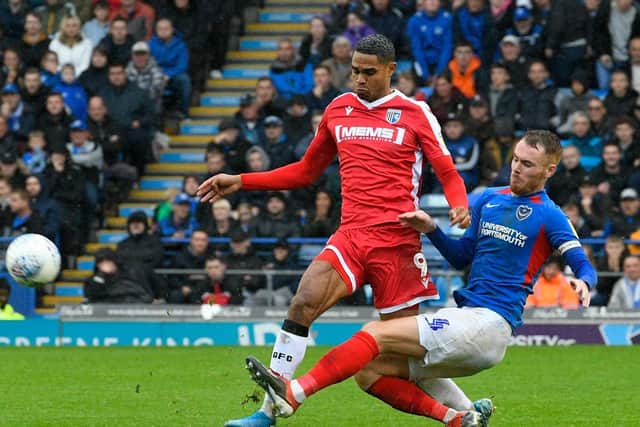 Tom Naylor was deeply disappointed with just a point from Pompey's home clash with Gillingham. Picture: Graham Hunt/ProSportsImages