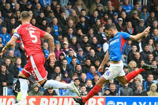 Gareth Evans forced a decent save out of Gills keeper Jack Bonham. Picture: Graham Hunt