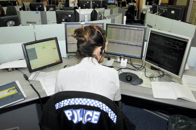 A police control room