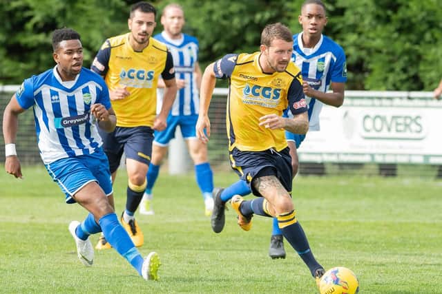 Dan Wooden, right, could be back for AFC Portchester this weekend