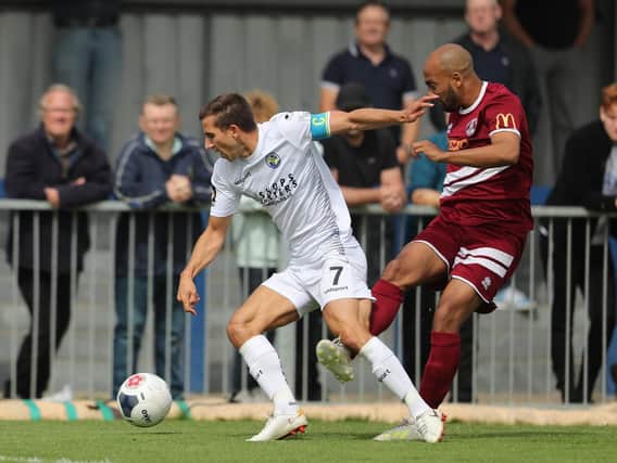 Wes Fogden could return for Hawks' FA Cup tie with Dulwich
Hawks vs Chelmsford City - Vanarama National South, Westleigh Park, Havant. Photo by Dave Haines/Portsmouth News