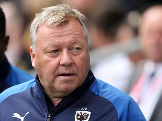 AFC Wimbledon boss Wally Downes Picture: Paul Harding/Getty Images