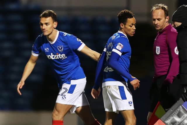 Kal Naismith, left, and Kyle Bennett both suffered fan flak at Pompey. Picture: Joe Pepler