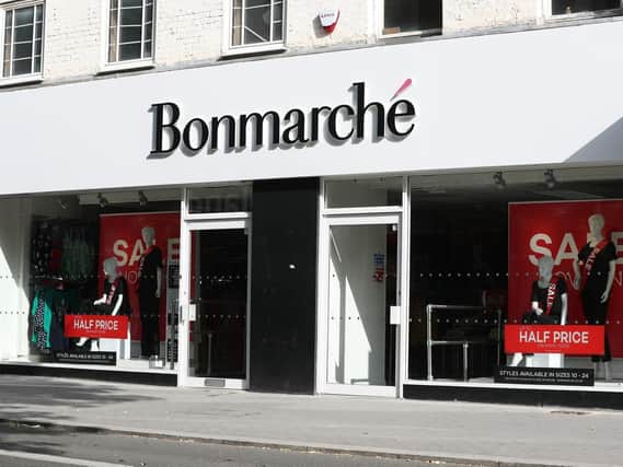 A Bonmarche store front as the high street retailer collapses into administration. Picture: Jonathan Brady/PA Wire