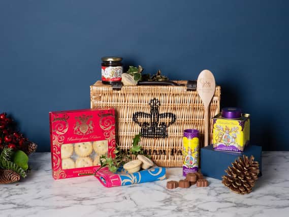 A luxury Christmas hamper being sold by Buckingham Palace. Picture: Royal Collection Trust/ Her Majesty Queen Elizabeth II 2019/PA Wire