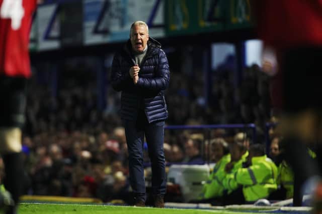 Kenny Jackett is eyeing climbing the League One table following last night's 1-0 win over Lincoln. Picture: Joe Pepler