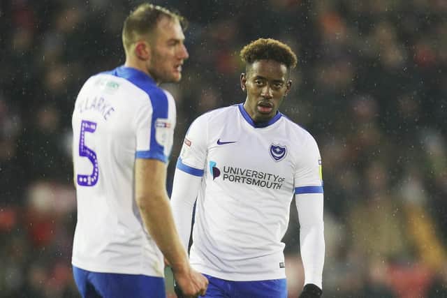 Matt Clarke, left, and Jamal Lowe will go head to head tonight. Picture: Joe Pepler