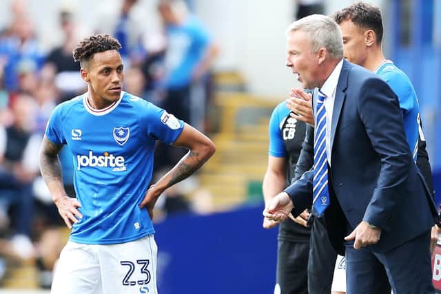 Kyle Bennett, left, and Kenny Jackett. Picture: Joe Pepler