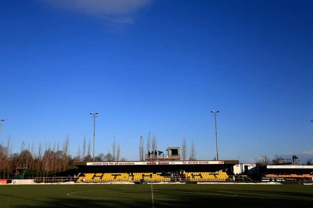 A general view of Harrogate Town's Wetherby Road. Picture: Paul Thomas/Getty Images