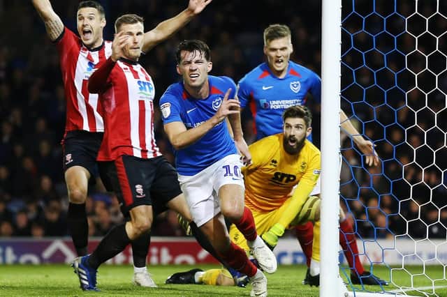 John Marquis returned to goal-scoring ways against Lincoln on Tuesday night. Picture: Joe Pepler