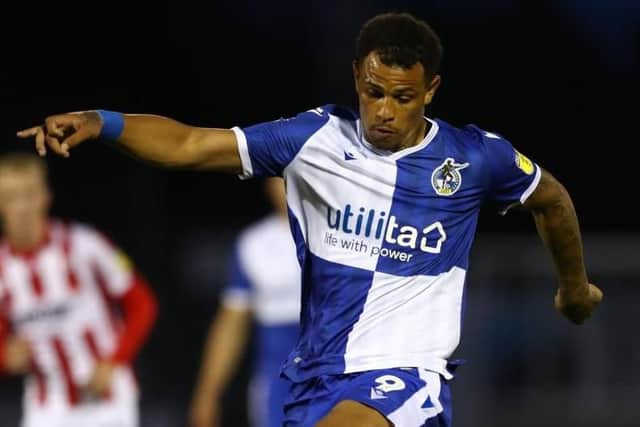 Jonson Clarke-Harris won't be fit for Bristol Rovers to face Pompey. Picture: Michael Steele/Getty Images