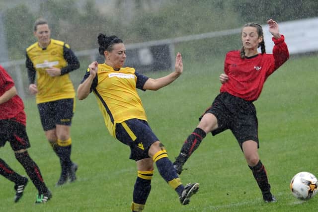 Action from Moneyfields Ladies' FA Women's Cup win over Swindon Spitfires last season