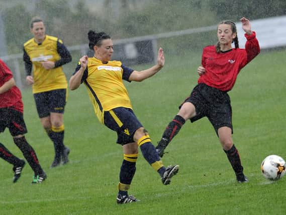 Action from Moneyfields Ladies' FA Women's Cup win over Swindon Spitfires last season