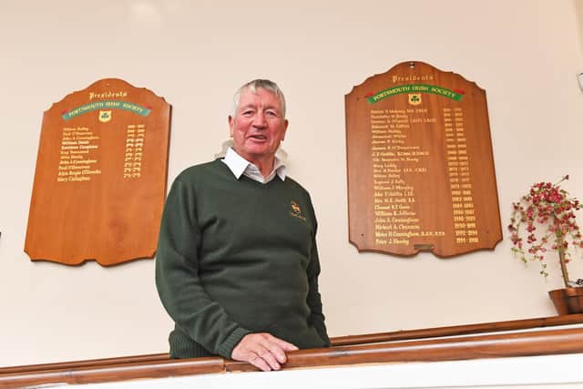 Paddy Burke, President of Portsmouth Irish Club. Picture: Malcolm Wells