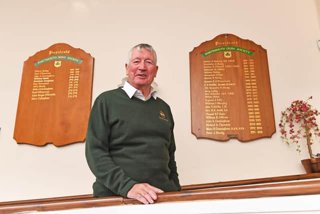 Paddy Burke, President of Portsmouth Irish Club.   Picture: Malcolm Wells