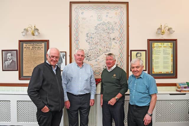 Vice-Chairman Dan Davies, Secretary Martin McGuire, President 'Paddy' Burke, and Treasurer Charlie Brown. Picture: Malcolm Wells