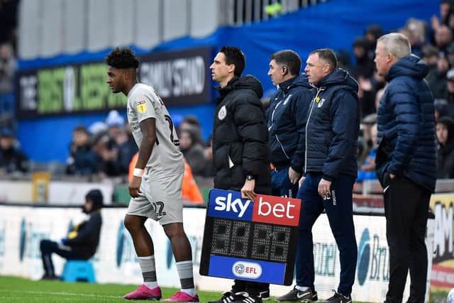 Gaffer for a Day, Paul Fletcher, was disappointed Ellis Harrison was Kenny Jackett's only substitute against Bristol Rovers - and used in the 90th minute. Picture: Graham Hunt/ProSportsImages