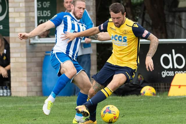 Dan Wooden scored twice in Portchester's win against Fleet