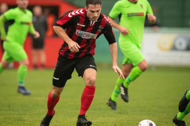 Luke Slade in action during his four-goal show against Alresford