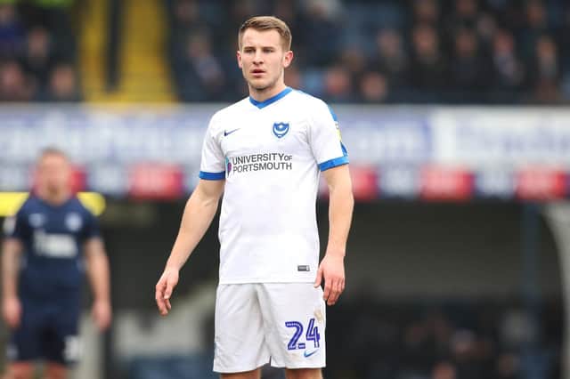 Pompey are not setting a timescale on Bryn Morris' potential return to action. Picture: PinPep Media/Joe Pepler