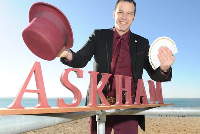 Edward Askham-Spencer at Southsea performing some of his tricks
Picture: Habibur Rahman