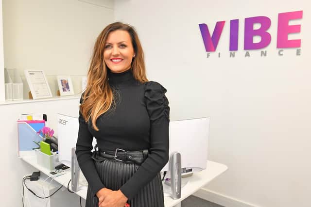 Kim McGinley -  the Director and Founder of Vibe Finance at their new office at Daedalus Park, at Lee-on-The Solent
Picture: Malcolm Wells (190926-5443)