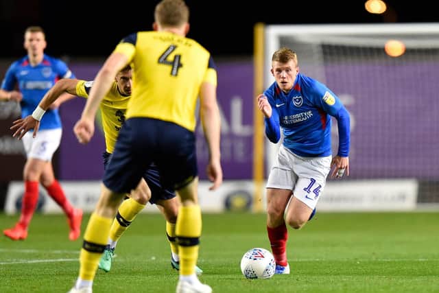 Andy Cannon , seen here against Oxford United in the Leasing.com Trophy, was forced off with injury against Bristol Rovers reserves this afternoon. Picture: Graham Hunt/ProSportsImages