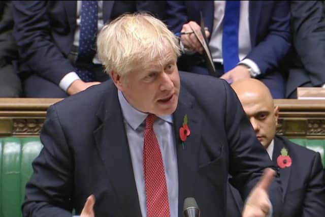 Prime Minister Boris Johnson speaking in the House of Commons. Picture: PA Wire