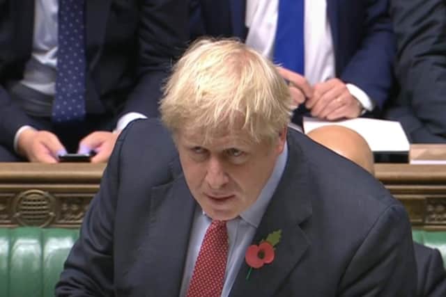 Prime Minister Boris Johnson speaking in the House of Commons. Picture: House of Commons/PA Wire