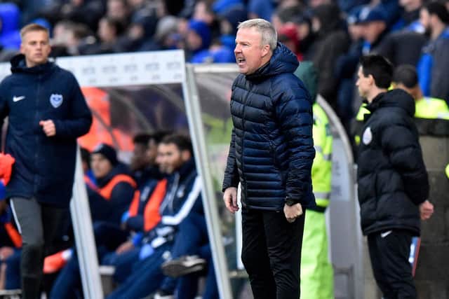 Kenny Jackett has ordered his Pompey side to be 'proactive' in their fixture with Oxford United. Picture: Graham Hunt/ProSportsImages