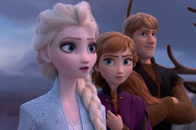 Characters from Disney's Frozen 2 as they appear in Iceland's Christmas advert. Picture: Iceland/PA Wire