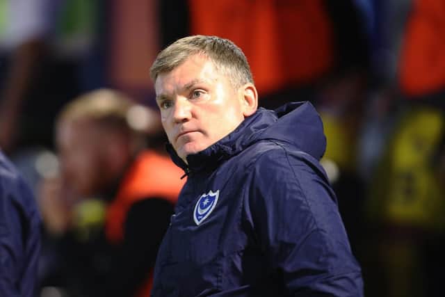 Pompey assistant manager Joe Gallen believes the timing of Pompey's opener against Southend was crucial. Picture: PinPep Media/Jeo Pepler