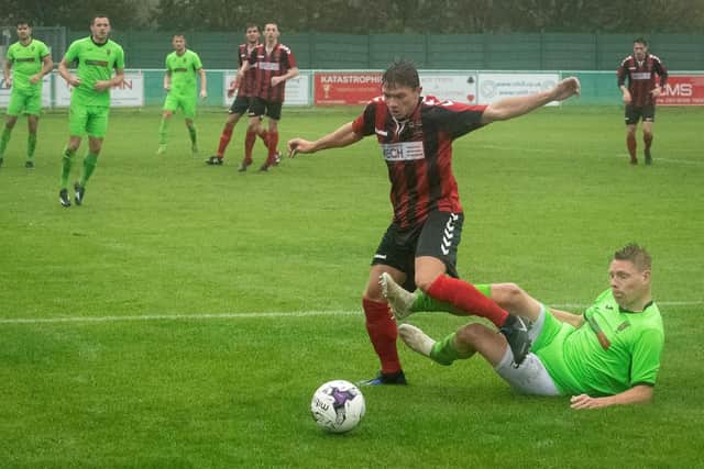 Josh Benfield was among the scorers as Fareham Town progressed to the quarter finals of the Portsmouth Senior Cup against Hayling