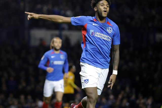 Joe Gallen admits two-goal Ellis Harrison may now receive a run in Pompey's side. Picture: Robin Jones/Getty Images