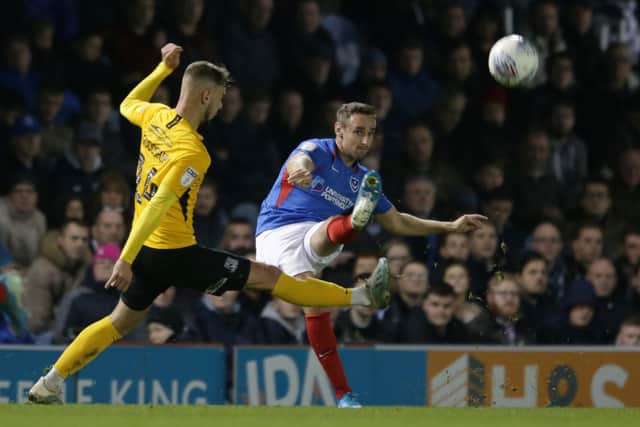 Brandon Haunstrup impressed when he came on for Pompey against Southend. Picture: Robin Jones