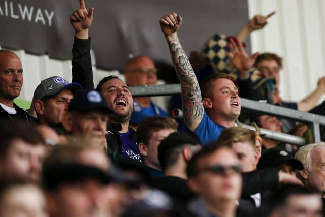 Pompey fans will be out in force for the FA Cup trip to Harrogate Picture: Daniel Chesterton