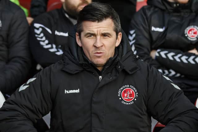 Fleetwood Town manager Joey Barton Picture: Daniel Chesterton