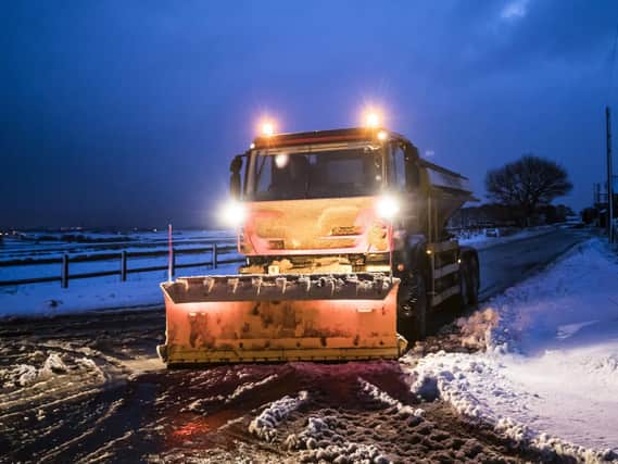 Schoolchildren in Hampshire named eight gritters to join the council's fleet. Picture: Danny Lawson/PA Wire
