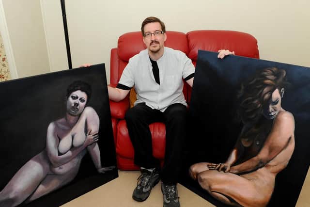 Joe Greenwood with his 2018 entries. Picture: Sarah Standing (180617-540)