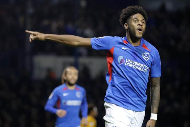 Ellis Harrison celebrates scoring from the penalty spot against Southend United on Tuesday night Picture: Robin Jones/Getty Images
