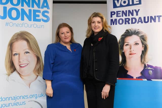 Donna Jones and Penny Mourdaunt. Picture: Keith Woodland (091119-84)