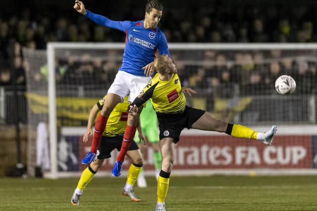 Christian Burgess faced a physical test against Harrogate. Picture: Daniel Chesterton