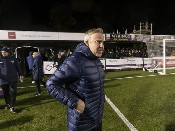 Kenny Jackett saluted his team's character following a 2-1 FA Cup win at Harrogate Town. Picture: Daniel Chesterton/PinPep