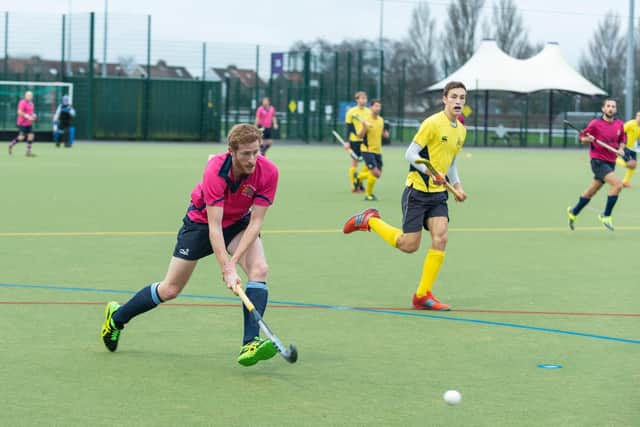 Rob Hunt, pictured in action last season for the now extinct City of Portsmouth club, scored four times in Portsmouth's 10-0 thrashing of Weymouth