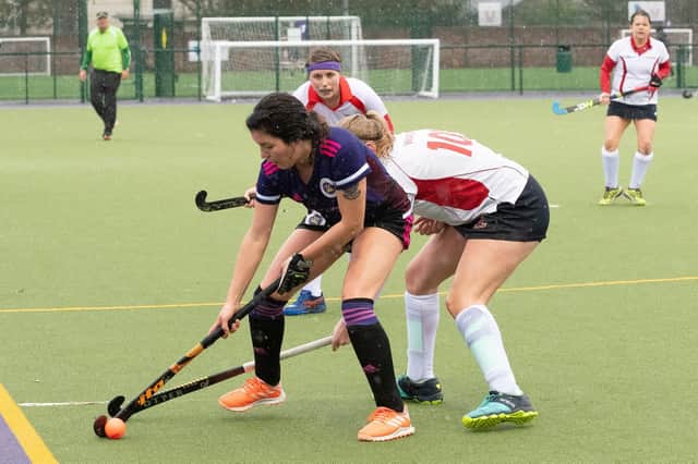 Sofia Gomez pictured in action during her two-goal performance against Basingstoke