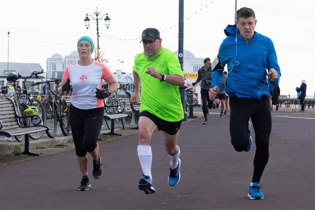 Race for the line at Southsea parkrun